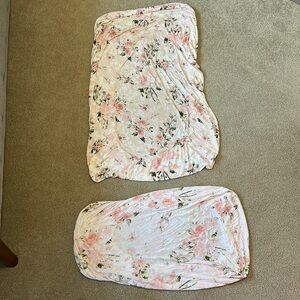 Posh Peanut “Vintage Pink Rose” Crib Sheet & Change Pad Cover